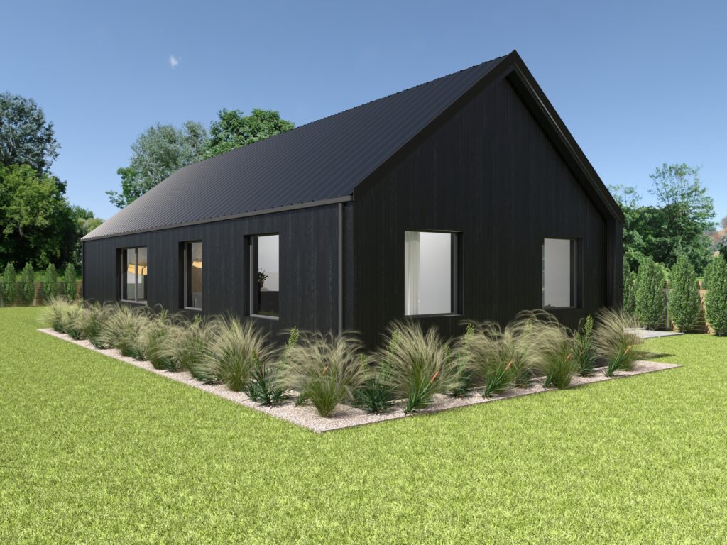 HTN 80-1 dom drewniany całoroczny 80 m2